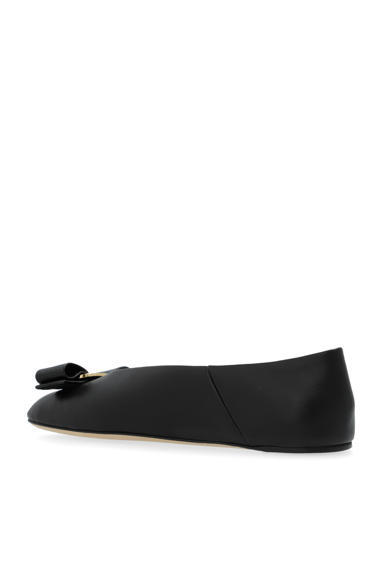 VIP【関税送料無料】希少 FERRAGAMO BLACK VANNA FLATS Black 'Vanna' Ballerina Flats FERRAGAMO - Vitkac Italy